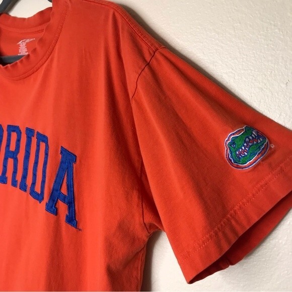 P2 by Pro Player Florida Gators Applique Spell Out Patch Sleeve Orange Tee XL - Picture 3 of 11